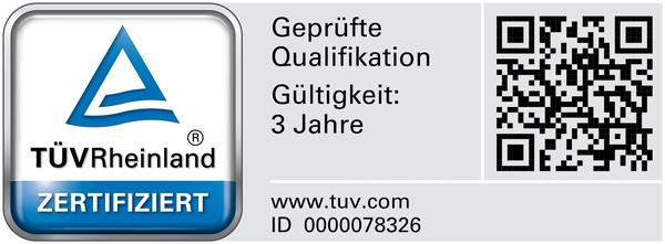 BCM TÜV-Zertifikat