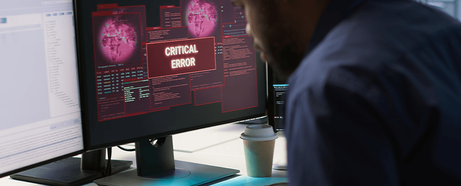 Critical Error Bildschirm-Meldung