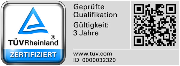 T.I.S.P. Zertifikat TÜV